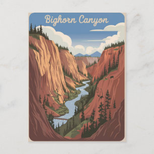 Bighorn Canyon Vintage Postcard