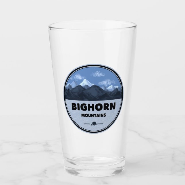 Bighorn Mountains Wyoming Montana Camping Glass (Front)
