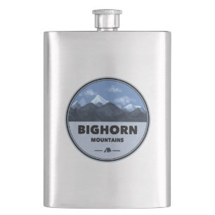 Bighorn Mountains Wyoming Montana Camping Hip Flask
