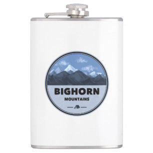 Bighorn Mountains Wyoming Montana Camping Hip Flask