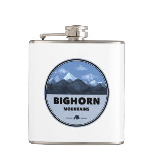 Bighorn Mountains Wyoming Montana Camping Hip Flask