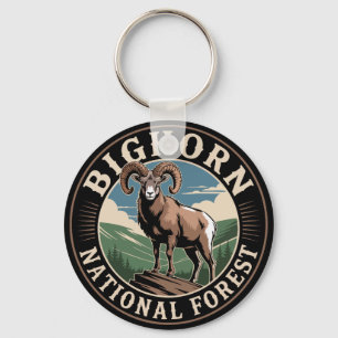 Bighorn National Forest Bighorn Sheep Key Ring