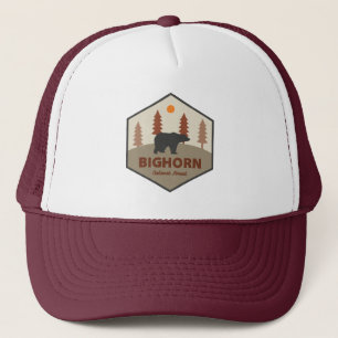 Bighorn National Forest Wyoming Bear Trucker Hat