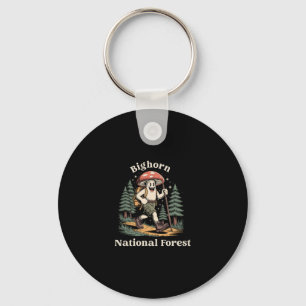 Bighorn National Forest Wyoming Hiking Mushroom Va Key Ring