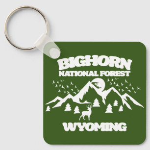 Bighorn National Forest Wyoming Key Ring