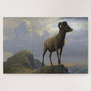 Bighorn Sheep, Albert Bierstadt Jigsaw Puzzle