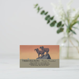 Bighorn Sheep American West Wildlife Business Card
