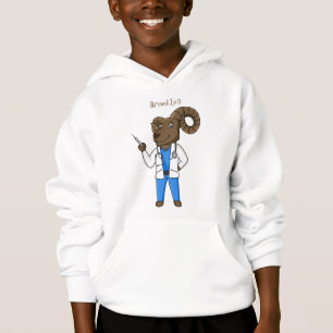 Bighorn sheep doctor cartoon illustration