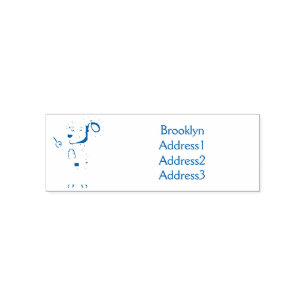 Bighorn sheep doctor cartoon illustration self-inking stamp