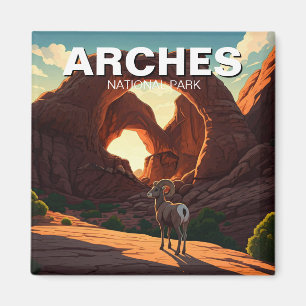 Bighorn Sheep Moab Utah Arches National Park Magnet