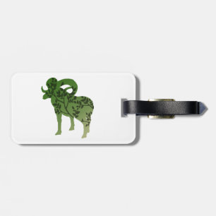 Bighorn Sheep Tree Luggage Tag