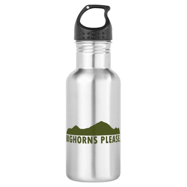 Bighorns Please 532 Ml Water Bottle (Front)