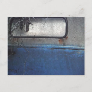 Bight Blue and white vintage truck Postcard