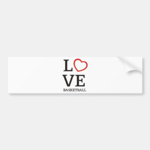 bigLOVE-basketball. Bumper Sticker