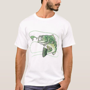Bigmouth Jumping Bass Fishing T-Shirt