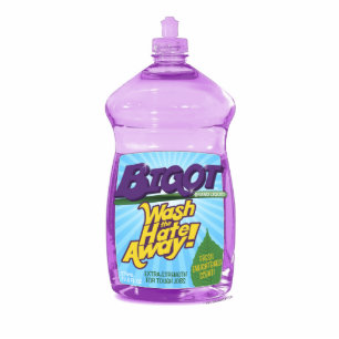 BIGOT Wash the Hate Away! [cutout magnet] Photo Sculpture Magnet