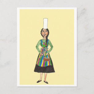 "Bigoudène crêpes time" postcard