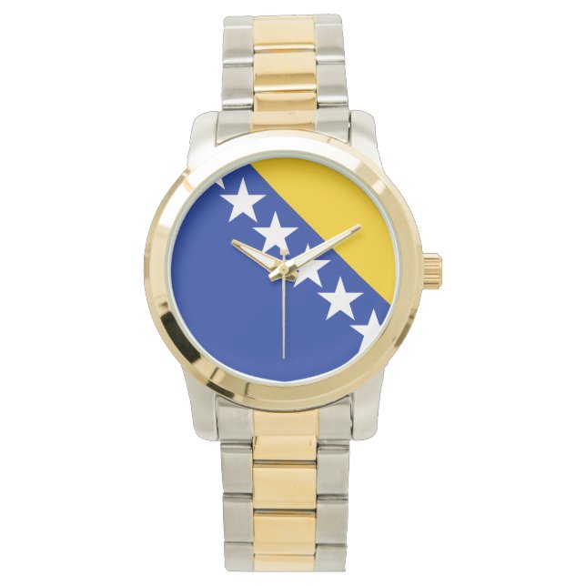 BiH Flag Coaster Watch (Front)