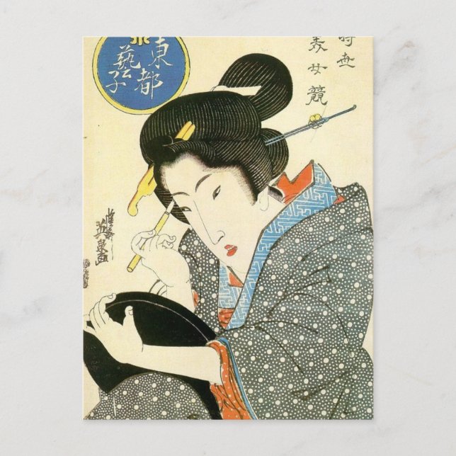 Bijin by Keisai Eisen Postcard (Front)