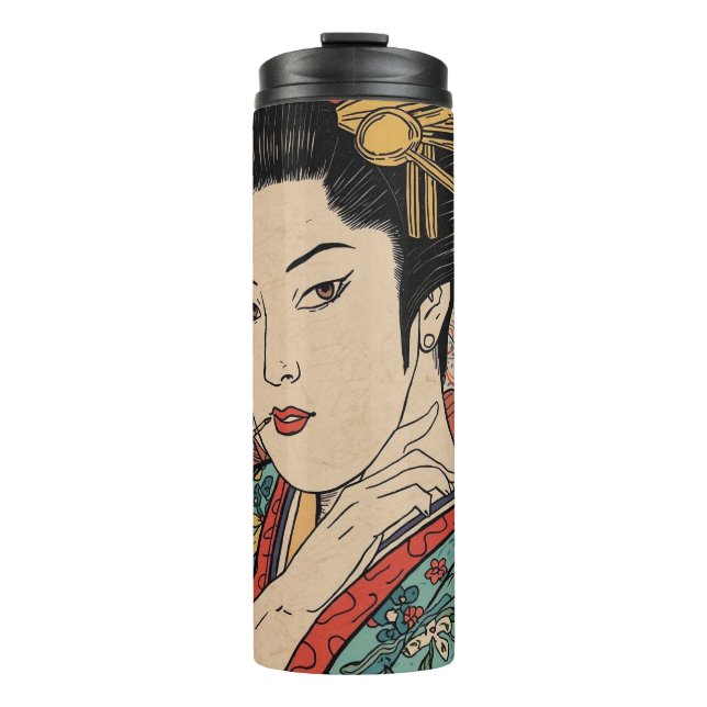 Bijinga Avant-garde Edo emaki Thermal Tumbler (Front)