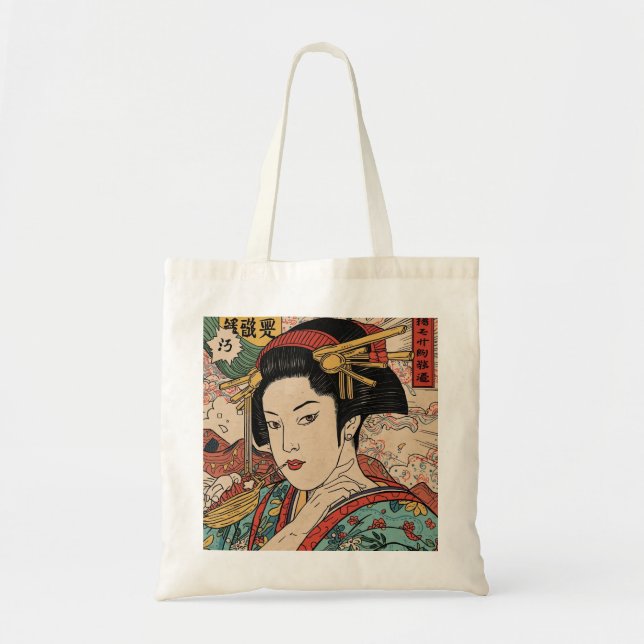 Bijinga Avant-garde Edo emaki Tote Bag (Front)