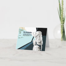 Bijon dog with haiku note card