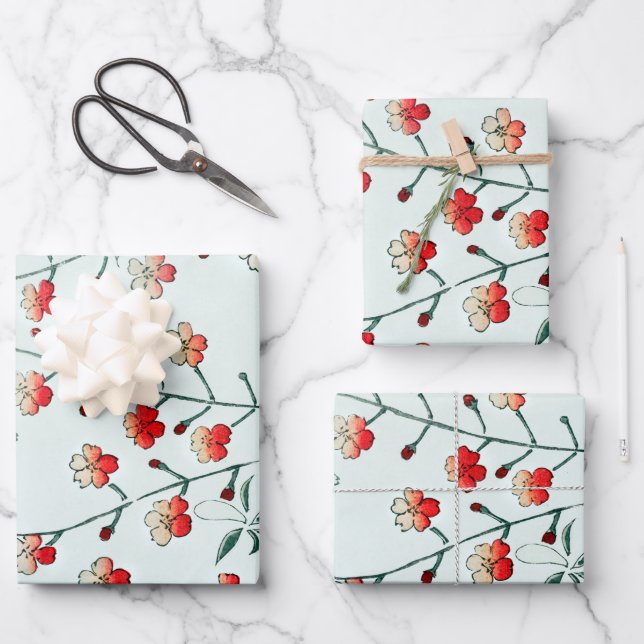 Bijutsu Sekai Cherry Blossom Poster Wrapping Paper Sheet (Front)