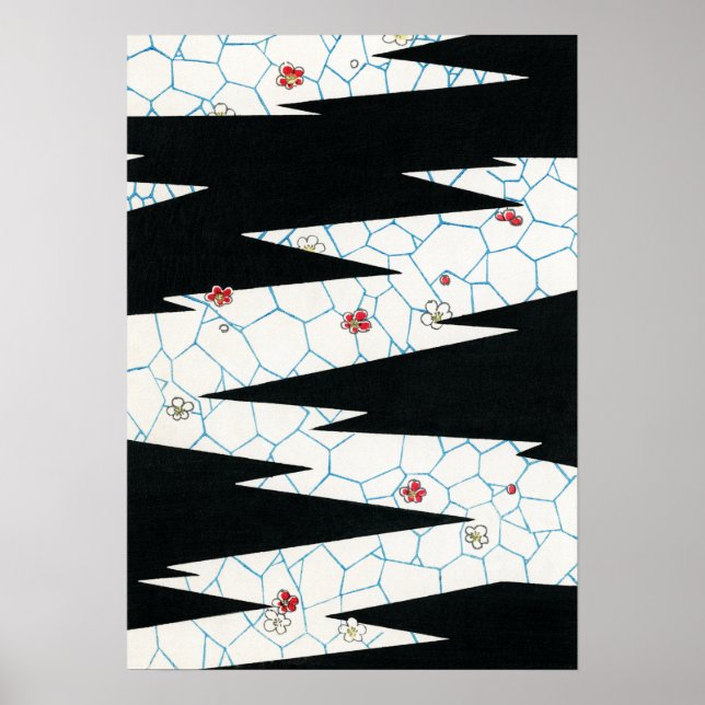 Bijutsu Sekai Flowers on a Footpath Poster (Front)