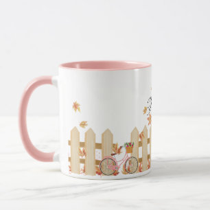BIKE AND FLOWERS MUG