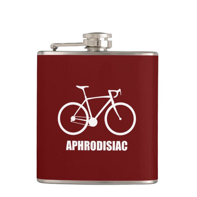 Bike Aphrodisiac Hip Flask (Front)