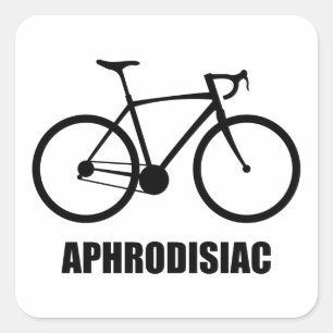 Bike Aphrodisiac Square Sticker