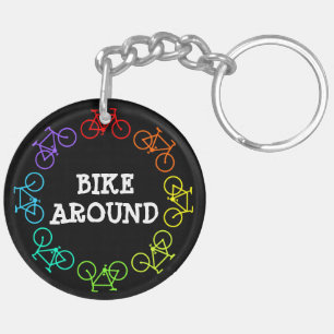 Bike Around Key Ring