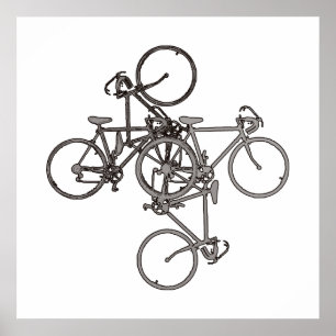 bike-art cool poster bicycle inspired