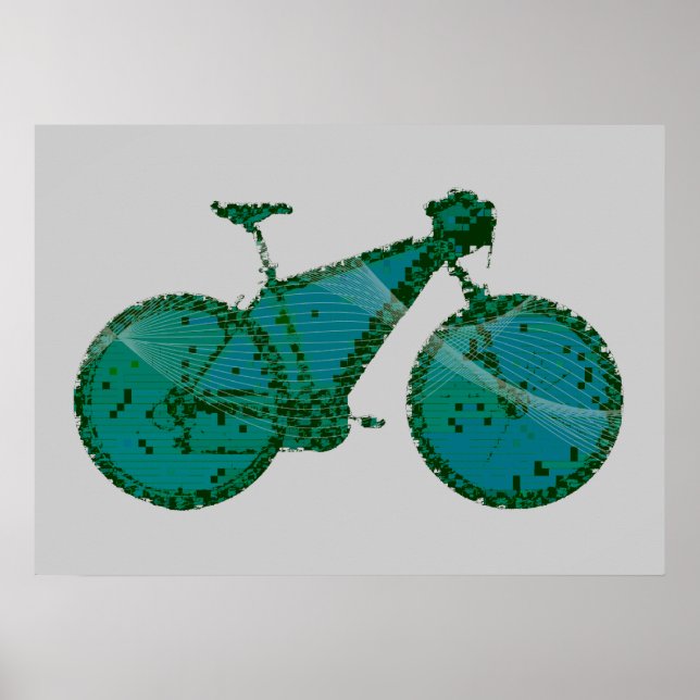bike art print decor (Front)