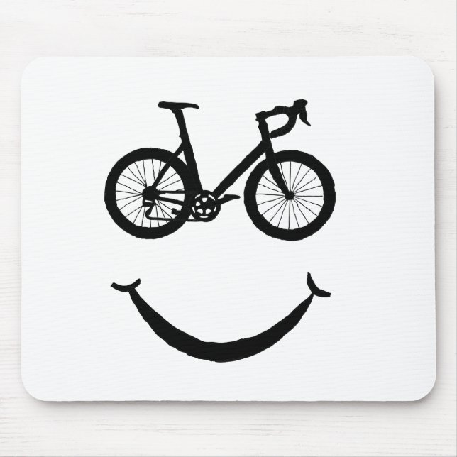 Bike Art Riding Bicycle Clipart Biking Clip Art Mouse Mat (Front)