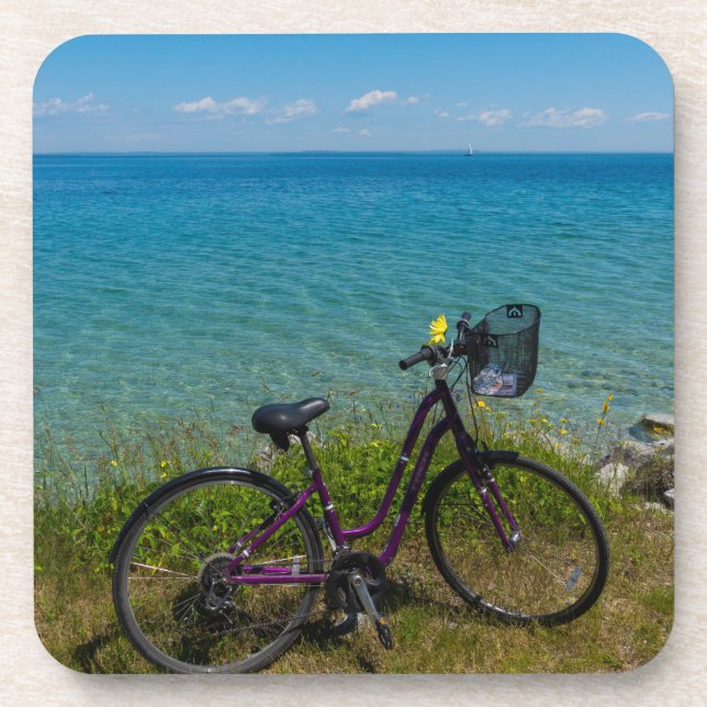 Bike At Mackinac Coaster (Front)