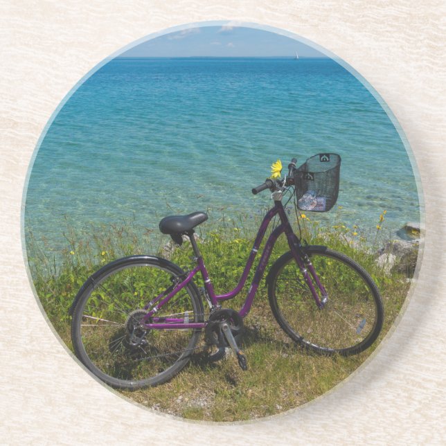 Bike At Mackinac Coaster (Front)