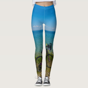 Bike At Mackinac Leggings