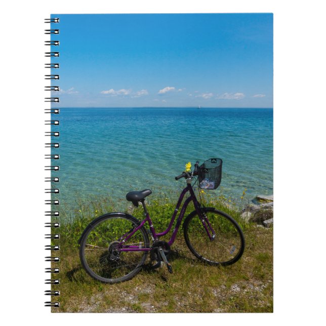 Bike At Mackinac Notebook (Front)