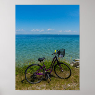 Bike At Mackinac Poster