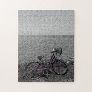 Bike At Mackinac Select Colour Jigsaw Puzzle