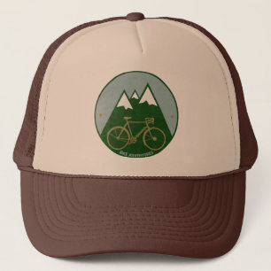 Bike at Mountains Trucker Hat