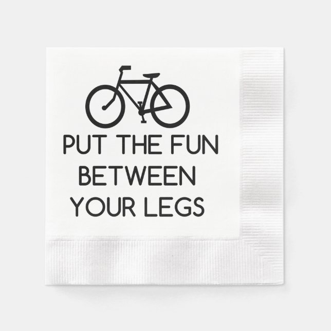 Bike Between Legs Napkin (Front)