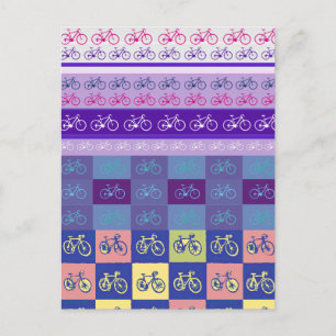 bike , bicycle ; biking / cycling postcard