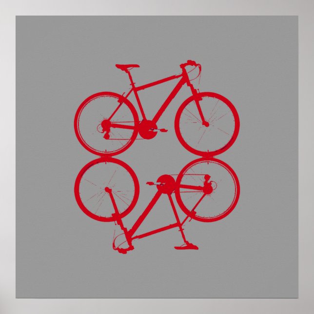 bike , bicycle ; biking / cycling poster (Front)
