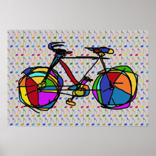 bike , bicycle ; biking / cycling poster