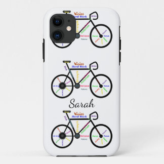 Bike, Bicycle, Cycle, Sport, Biking, Motivational iPhone 11 Case