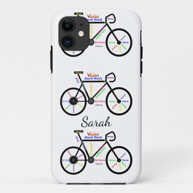 Bike, Bicycle, Cycle, Sport, Biking, Motivational Case-Mate iPhone Case (Back)