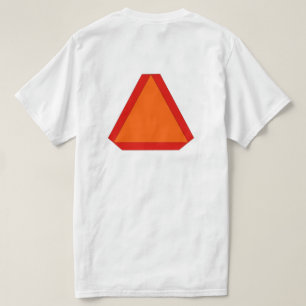 Bike Bicycle Riders safety Slow Moving Sign Back T-Shirt