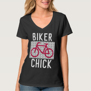 BIKE BIKER CHICK LADIES T-SHIRTS
